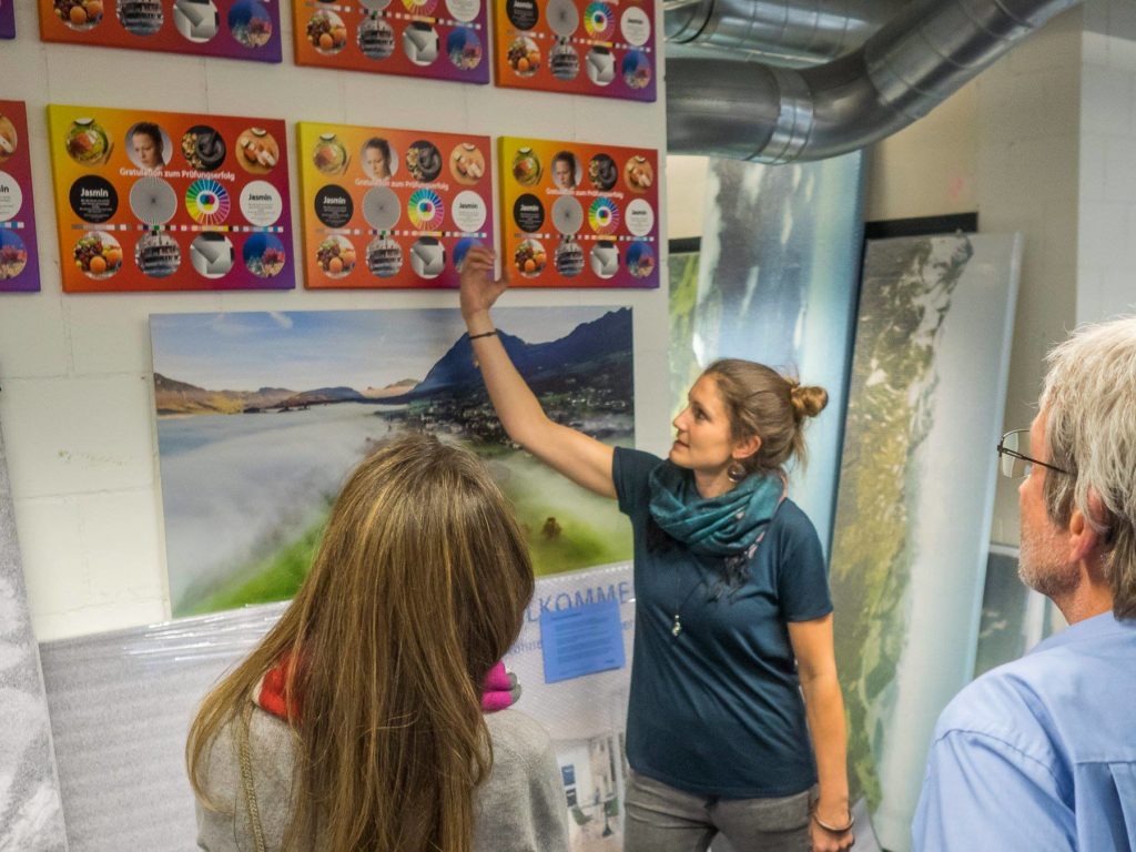 Farbvergleich Leinwand printolino